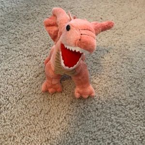 Pink dragon plush